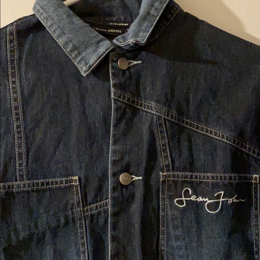 CROPPED VINTAGE SEAN JOHN JEAN JACKET